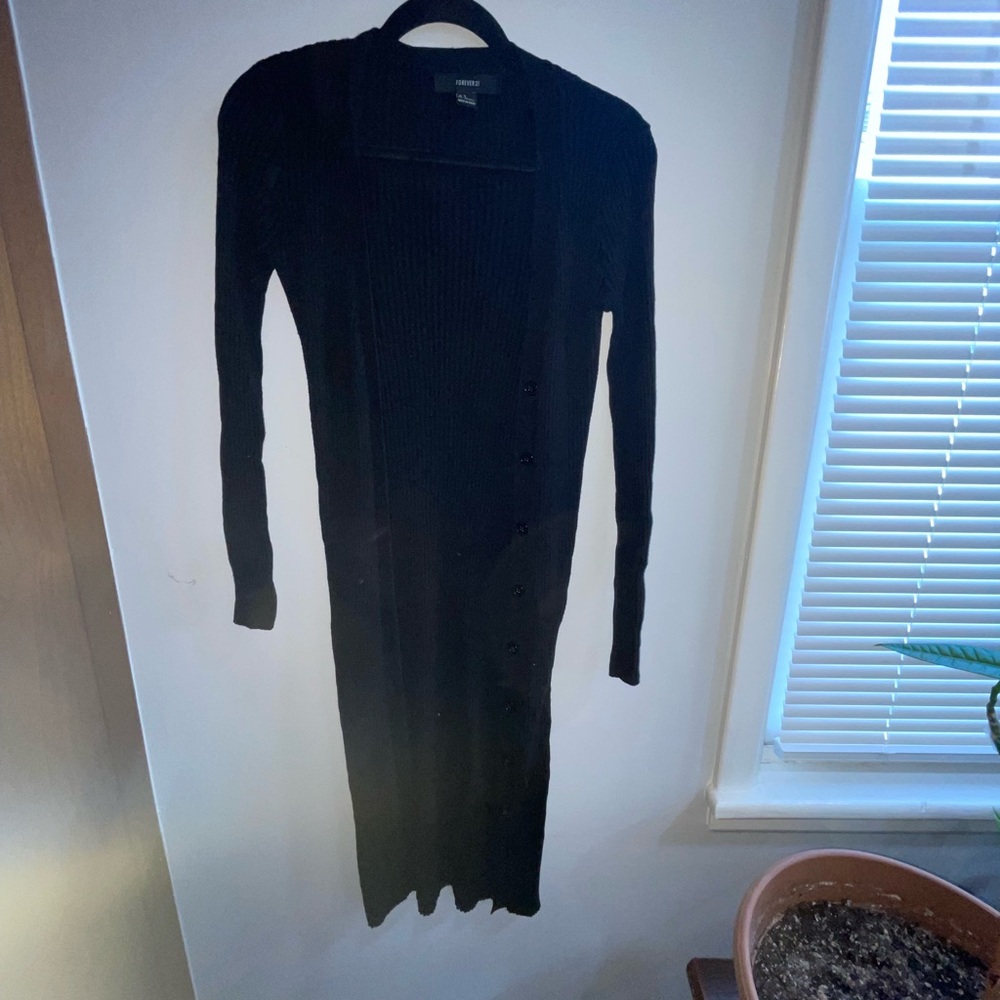 Forever 21 Black Knit Cardigan